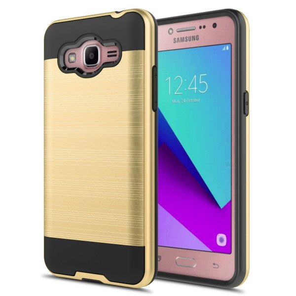 Wholesale Samsung Galaxy On5 G550 Armor Hybrid Case (Gold)